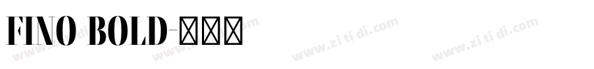 fino bold字体转换